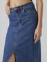 Langer Denim Jeansrock mit Schlitz 5-Pocket Maxi Skirt