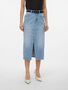 Langer Denim Jeansrock mit Schlitz 5-Pocket Maxi Skirt