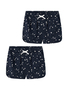 Shorts 2er-Set Plissierte Baumwolle Kinder Pants