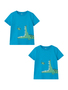 T-Shirt 2er-Set stylisches Kurzarm Rundhals Kinder Oberteil