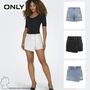 Trendige Shorts Denim Minirock-Style Knopfleiste