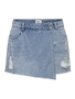Trendige Shorts Denim Minirock-Style Knopfleiste