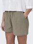 Lockere Paperbag Shorts Kurze Stretch Sommer Pants
