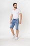 Shorts Denim Regular Fit Bleached Jeansshorts