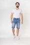 Shorts Denim Regular Fit Bleached Jeansshorts