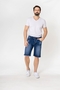 Shorts Denim Regular Fit Bleached Jeansshorts