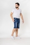 Shorts Denim Regular Fit Bleached Jeansshorts