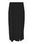 Rock Maxi elastischer Bund Seitenschlitze High Waist