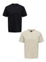 T-Shirt 2er-Set Rundhals Kurzarm