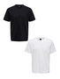 T-Shirt 2er-Set Rundhals Kurzarm