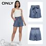 Shorts Bermudas Jeans-Shorts Seitentaschen G�rtel