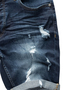 Jeans Shorts Stretch Denim Pants Destroyed Design A&S