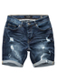 Jeans Shorts Stretch Denim Pants Destroyed Design A&S