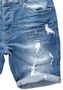 Jeans Shorts Stretch Denim Pants Destroyed Design A&S