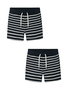 Shorts 2er-Set elastischer Bund Kordelzug