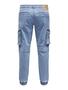 Jeans Tapered Fit mit Cargotaschen Freizeitjeans