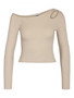 Pullover Ein-Schulter Slim Fit gestrickt