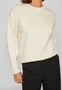Pullover Rundhals lange �rmel weicher Sweatshirt-Look