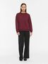 Pullover Rundhals lange �rmel weicher Sweatshirt-Look
