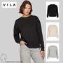 Pullover Rundhals lange �rmel weicher Sweatshirt-Look