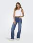 Jeans Straight Fit Mittlere Taille Praktische Taschen