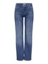 Jeans Straight Fit Mittlere Taille Praktische Taschen