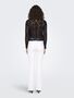 Bluse Rundhals Regular Fit Spitzendetail