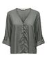 Bluse Haifischkragen Knopfleiste volumin�se �rmel