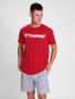 T-Shirt Regular Fit Stretch Rundhalsausschnitt Logo
