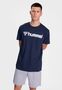 T-Shirt Regular Fit Stretch Rundhalsausschnitt Logo