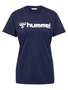 T-Shirt Regular Fit Stretch Rundhalsausschnitt Logo