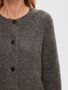 Strickjacke Relaxed Fit Rundhals Raglan�rmel Fallmaschen