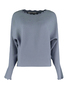 Pullover Langarm Locker Geripptes Design