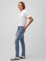 Jeans Skinny Fit Washed Look 5-Pocket Rei�verschluss