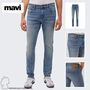 Jeans Skinny Fit Washed Look 5-Pocket Rei�verschluss