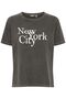 T-Shirt Relaxed Fit NYC Print Weich L�ssig