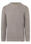 Strickpullover Rundhals 3D Muster Regular Fit