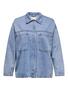 Jeanshemd langarm locker geschnitten Hemdkragen
