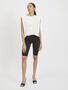 Legging Shorts Figurbetont Gerippter Bund