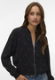 Damen Jacke Schalkragen Langarm Elegant