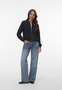 Damen Jacke Schalkragen Langarm Elegant