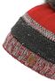 Warme Beanie Strickm�tze mit Bommel Fleece Innenfutter 