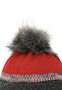 Warme Beanie Strickm�tze mit Bommel Fleece Innenfutter 