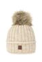 Strickm�tze mit Bommel Thermo-Fleece Beanie
