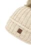 Strickm�tze mit Bommel Thermo-Fleece Beanie