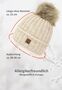Strickm�tze mit Bommel Thermo-Fleece Beanie