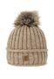 Strickm�tze mit Bommel Thermo-Fleece Beanie