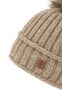 Strickm�tze mit Bommel Thermo-Fleece Beanie