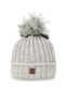 Strickm�tze mit Bommel Thermo-Fleece Beanie