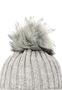 Strickm�tze mit Bommel Thermo-Fleece Beanie